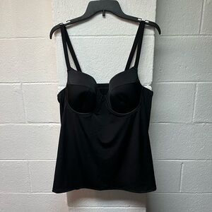 Lane Bryant Elegant Black Women's Swim Tankini